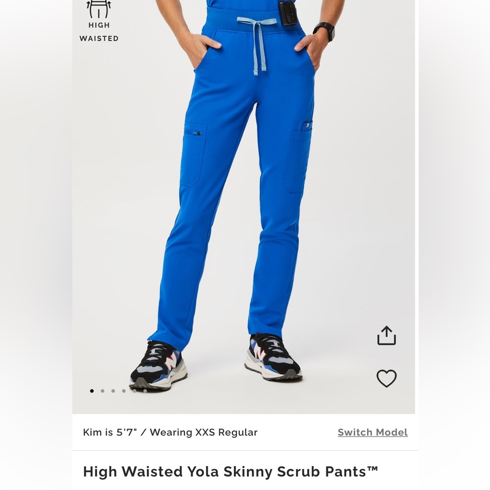 FIGS Yola high waisted 2.0 skinny scrub pants